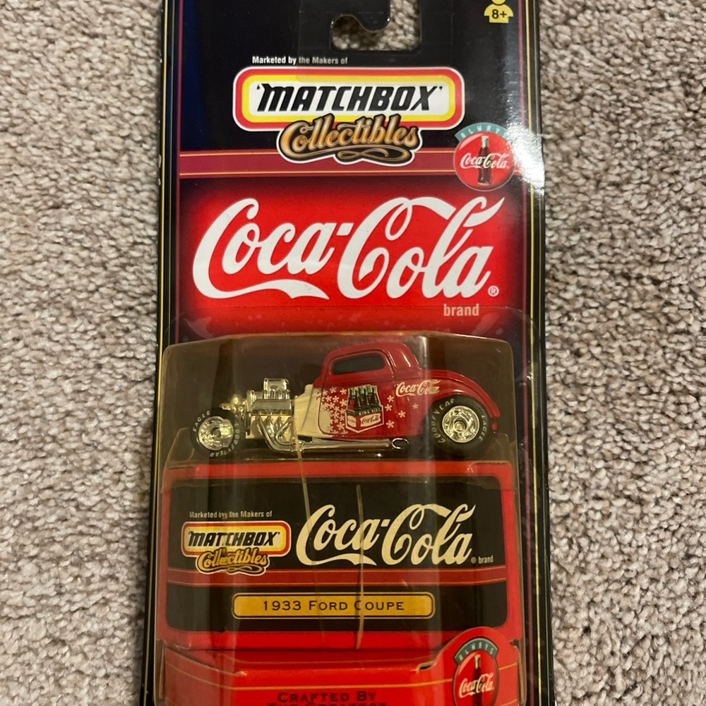 Matchbox Coca-Cola 1933 Ford Coupe Diecast Car